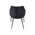 Your Choice Harmony Charcoal Grey Upholstery Dining Chair With Conic Legs