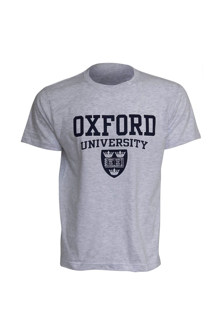 Mens Oxford University Print Short Sleeve T-Shirt (Sport Grey) - Sport Grey