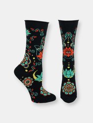 Buddhist Blessing Sock - Black