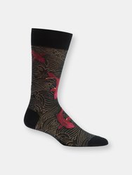 Drifting Koi Sock - Black