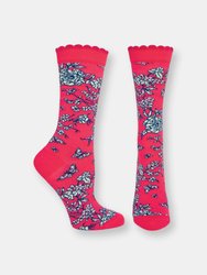 Floral de Jouy Sock