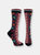 Floral Ribbons Sock - Black