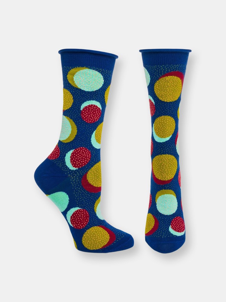 Spots N' Dots Sock - Navy