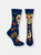 Sugar Skull Sock - Navy