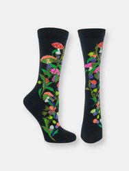 Witches Garden Amanita Muscaria Sock - Black