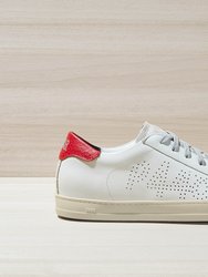 John Sneaker - White/Red - White/Red