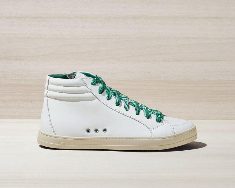 Skate Green Bandana Sneaker - White