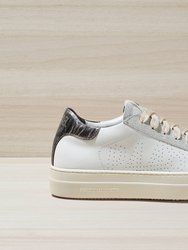 Thea Chalk Sneakers - White/Silver