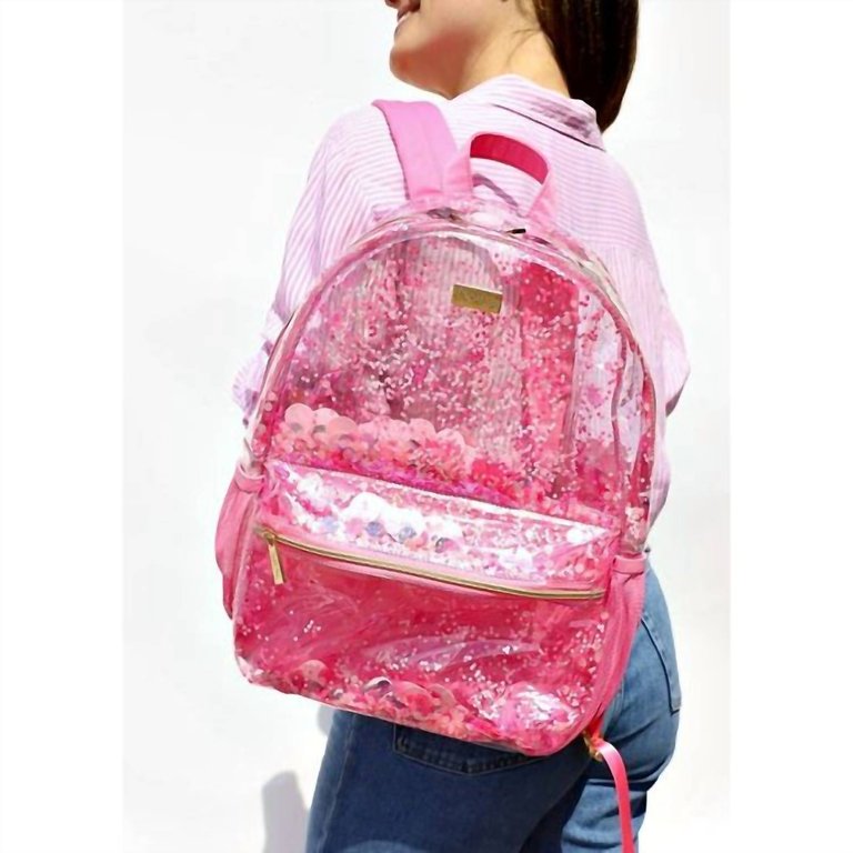 Confetti Clear Backpack - Pink
