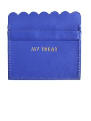 My Treat Scalloped Card Holder - Blue