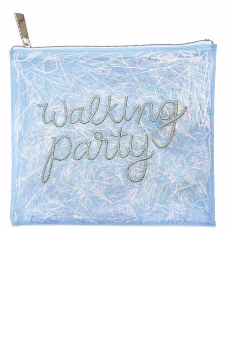 Walking Party Pouch - Opaque/Gold Letters
