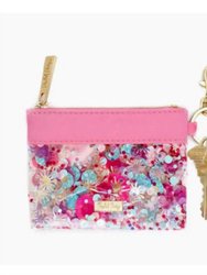 Women's Think Confetti Keychain Wallet - Pink