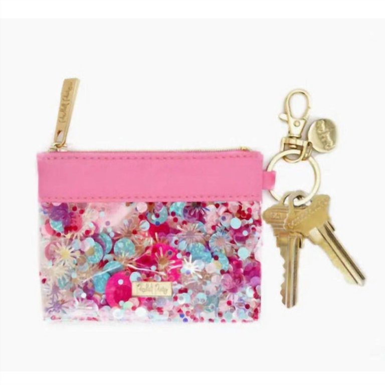 Women's Think Confetti Keychain Wallet - Pink