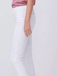 Cindy Crop Jeans In Cool White