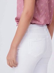 Cindy Crop Jeans In Cool White