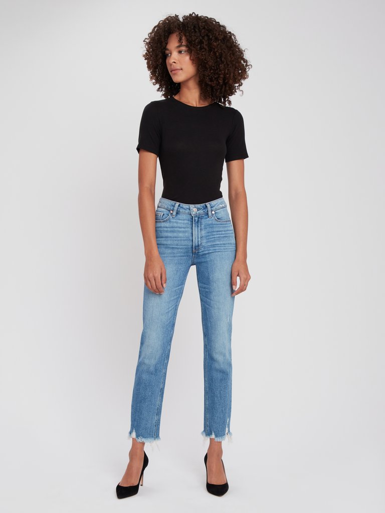 Cindy High Rise Straight Leg Jeans