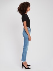 Cindy High Rise Straight Leg Jeans