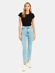 Cindy Ultra High Rise Raw Hem Jeans