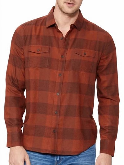 PAIGE Everett Shirt In Cherry Clay product