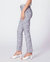 Hoxton High Rise Slim Outseam Slit Jean In Snake