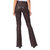 Lou Lou Coated High Rise Flare Jeans In Chicory Luxe Coating