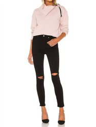 Margot Ankle Jean - Black Anchor Distressed