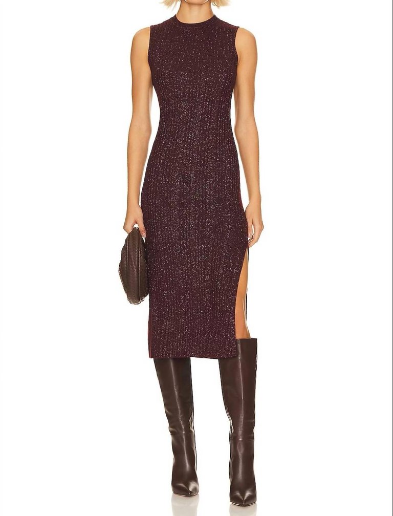 Marium Dress - Burgundy Sparkle