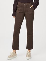 Mayslie Straight Ankle Pant - Rich Chocolate