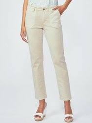 Mayslie Straight Leg Ankle Utility Pant - Vintage Warm Sand