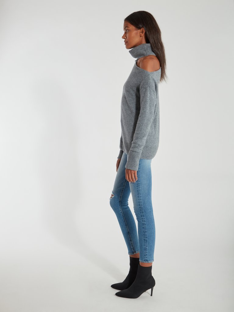 Raundi Cutout Turtleneck Sweater