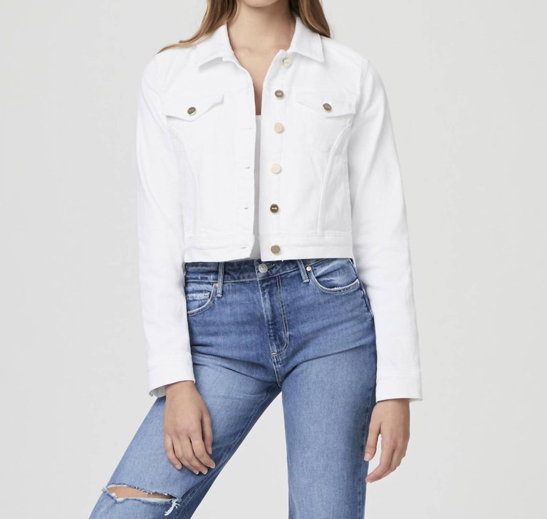 Relaxed Vivienne Jacket In Crisp White - Crisp White