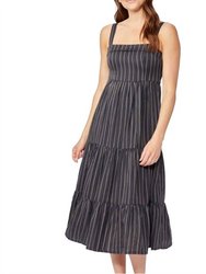 Santibel Dress - Black Stripe