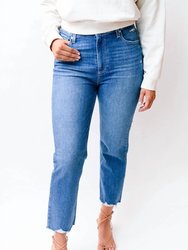 Sarah Straight Crop Denim - Medium Wash