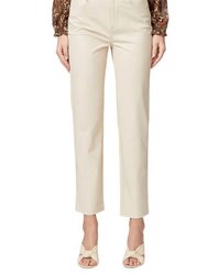 Stella Straight Leg Vegan Leather Pant