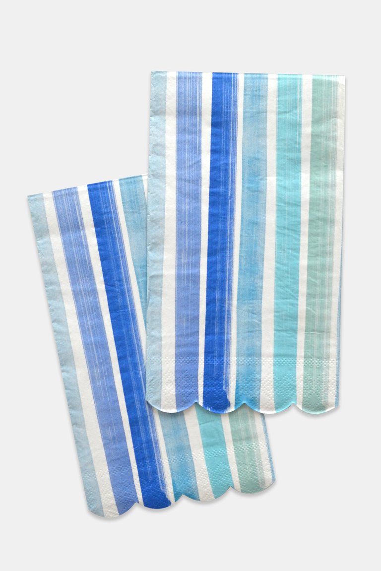 Brushstroke Stripe Guest Napkins