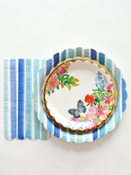 Brushstroke Stripe Paper Plates