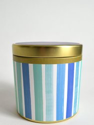 Brushstroke Stripe Tin Candle