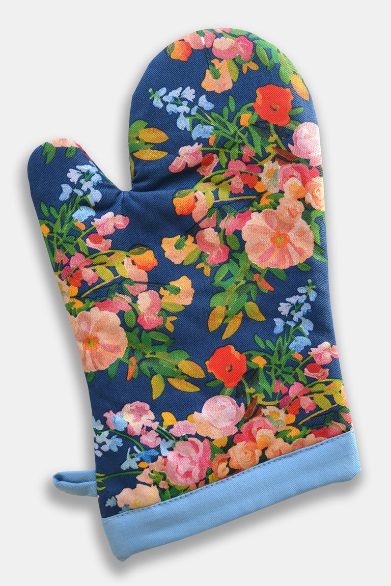 Galaxy Blue Oven Mitt - Blue