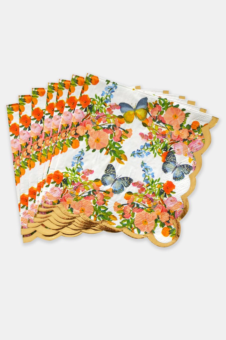 Hidden Butterfly Beverage Napkins