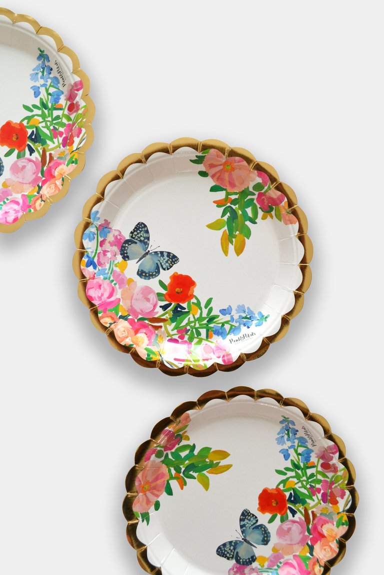 Hidden Butterfly Paper Plates