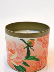 Peony Tin Candle