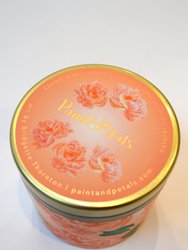 Peony Tin Candle