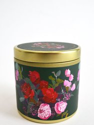 Red Rose Tin Candle