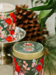 Red Rose Tin Candle