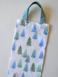 Tahoe Pine Fabric Wine Bag