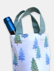 Tahoe Pine Fabric Wine Bag