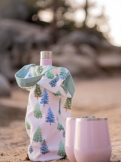 Paint & Petals Tahoe Pine Fabric Wine Bag product