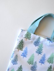 Tahoe Pine Fabric Wine Bag