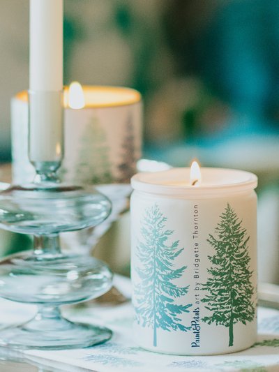 Paint & Petals Tahoe Pines Glass Candle product