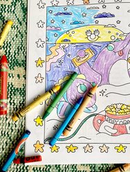 Coloring Books + Mystery Socks Bundle